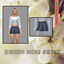 Denim Mini Skirt- Studio Plumbob logo
