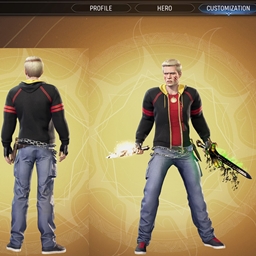 Male Hunter stark hoodie to borderline armor project image
