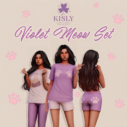 Violet Meow Set🐾| a CC set logo