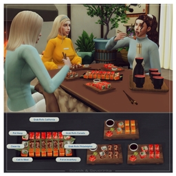 🍣Set of Rolls "Philadelphia", "California", "Canada" by Somik_Severinkaor Spanish translation🍣