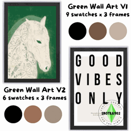 Green Wall Art : 2 versions logo