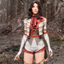 Lune: no stockings on flower and gommage suit avatar