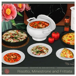Risotto and Minestrone - "Italian Cuisine" by somik_severinka Spanish translation