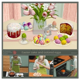 Panettone and Easter eggs by somik_severinka Spanish translation