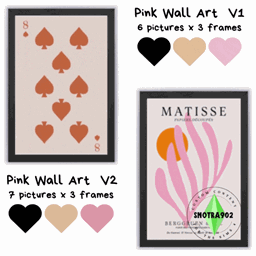 Pink Wall Art : 2 versions logo