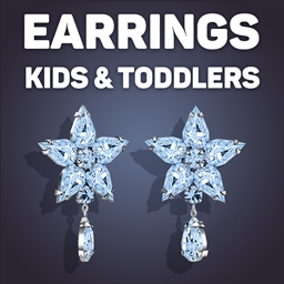 Celina  Crystal Earrings For Kids And Toddlers
