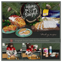 English Fruit Cake and Christmas Stollen by Somik and Severinka Spanish translation