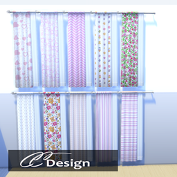 Pink Curtains Left