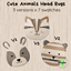 Cute Animals Head Rugs : 3 versions