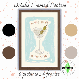 Drinks framed posters