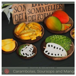 Mango, Carambola and Soursop by somik_severinka Spanish translation