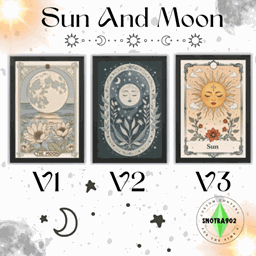 Sun & Moon Wall Art : 3 versions logo
