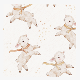 Lamb Wallpaper Print