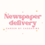 Newspaper delivery career♡ logo