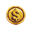 Shiny Golden Coins logo