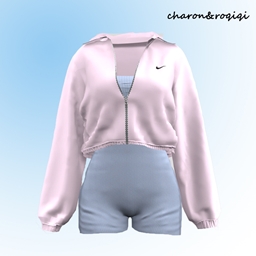 [charon&roqiqi]sports suit logo