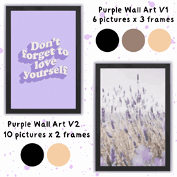 Purple Wall Art : 2 versions