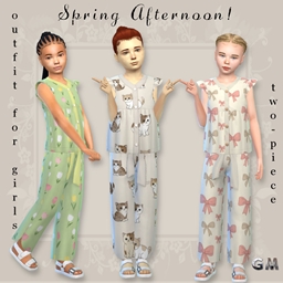 Spring Afternoon! -Girls' Outfit - The Sims 4 Create a Sim - CurseForge