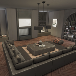🖤 Ultra Modern Black Living Room🖤