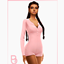 Woman Half-Button Romper - Rose - Version 1 logo