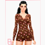 Woman Half-Button Romper - Rose - Version 2 logo