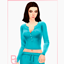 Woman Half-Button Top - Rose - Version 1 logo
