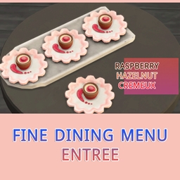 Rasberry Hazelnut Cremeux - Fine Dining