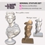 Minimal statues - set logo