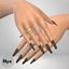 Floral long nails logo