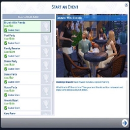 Brunch With Friends event by Simsefin   /  Spanish translation by GatamolLunastra