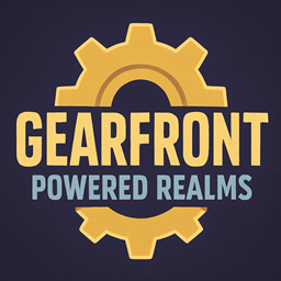 Gearfront: Powered Realms logo