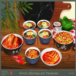 Kimchi, Bibimbap and Tteokbokki By Somik&Severinka