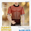 Men's See Through Mesh Tee Graphic Sleeve Bands logo