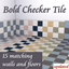 Bold Checker Tile logo