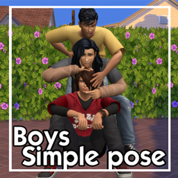 Boys simple pose logo