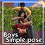 Boys simple pose logo