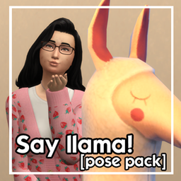 Say llama! posepack logo