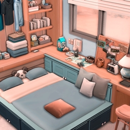 Base Game Only Bedroom [ Blue ]