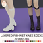 Layered Fishnet Knee Socks logo