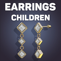 Hilda Diamond Earrings For Kids
