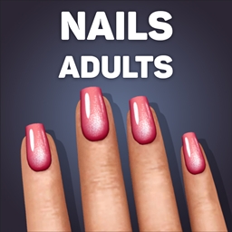 Rounded Square Cat Eye Reflective Medium Nails