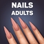 Long Stiletto Matte Nails logo