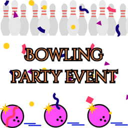 QP Bowling Party Event logo