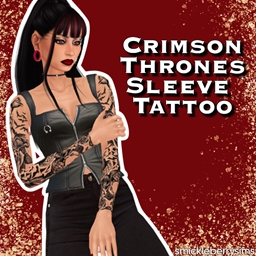 Crimson Thrones Sleeve Tattoo logo