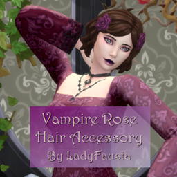 Vampire Rose Hair Accessory project image