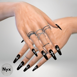 Goth long nails logo