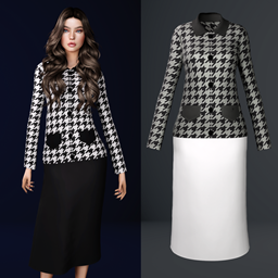 Сlassic coat and long skirt
