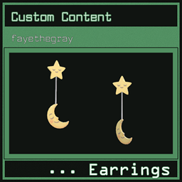 sleepy time earrings, by fayethegray