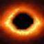 Black hole effect logo