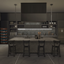 🖤 Ultra Black Modern Kitchen- Sims 4 Room logo